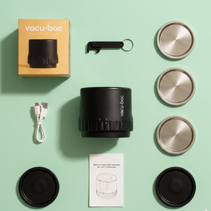 Vacu-Boc® – Kit de mise sous vide pour bocaux