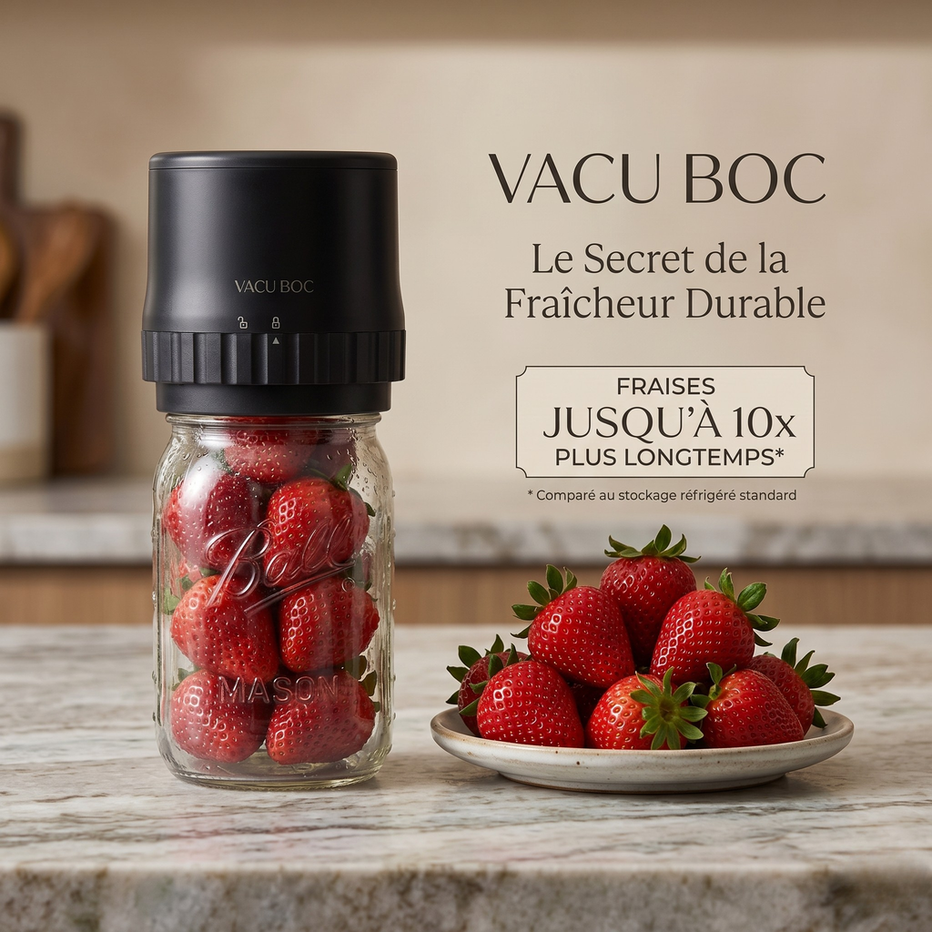 Vacu-Boc® – Kit de mise sous vide pour bocaux